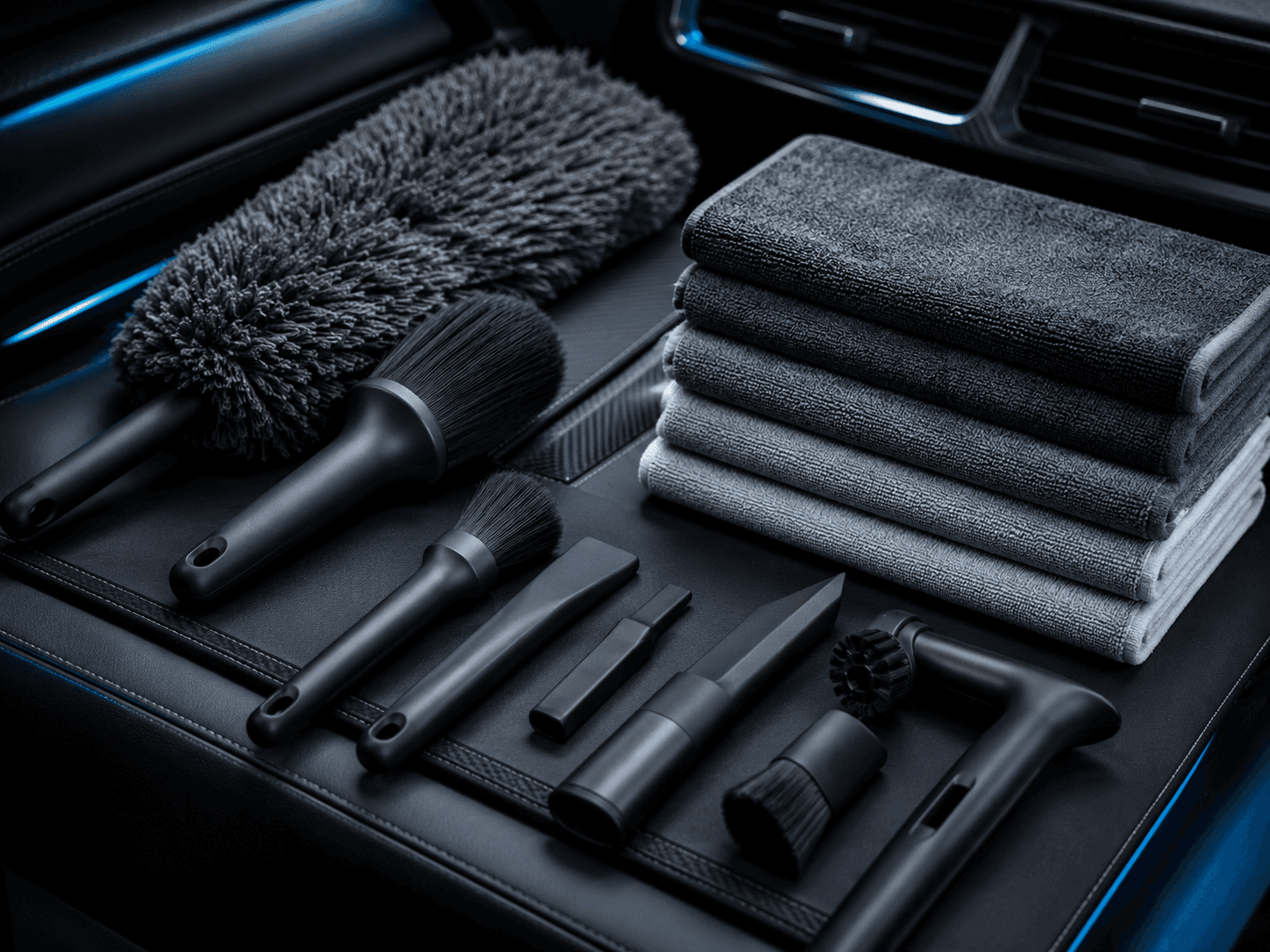 Cabin Detailing Pro Kit universal cabin accessory kit arranged in a graphite studio